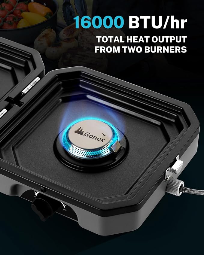 Gonex 2 Burner Propane Camping Stove - Image 3