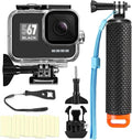 Compatible for Go Pro Hero 7 6 5 Black Waterproof Housing Case 45M/147FT by BODQQ