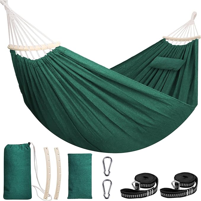 Chihee Cotton Hammock Large Soft Breathable Camping Hammock Holds Up to 660lbs by Chihee