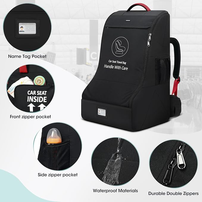RAINSMORE Padded Car Seat Travel Bag - Image 4