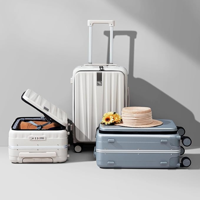 Hanke 26 Inch Large Luggage Suitcase Top Opening Aluminum Frame Travel Luggage - Image 8