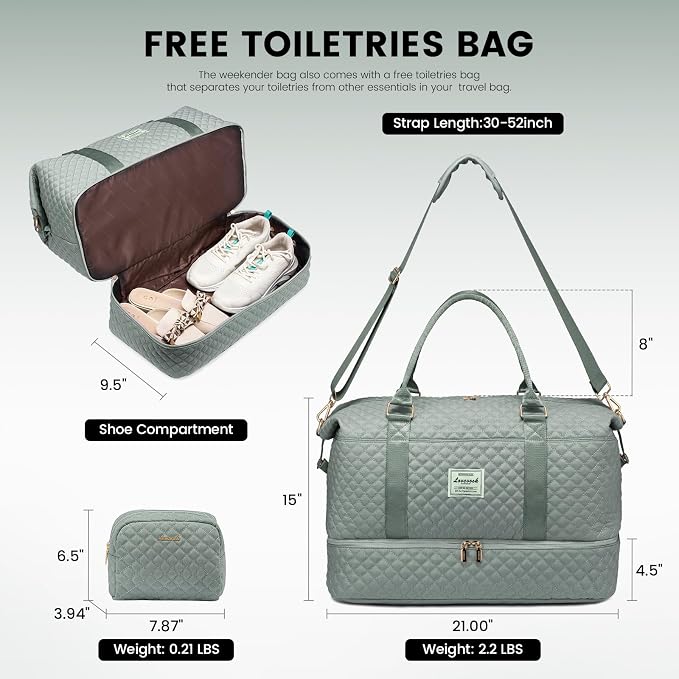LOVEVOOK Travel Duffle Bag, Weekender Bags - Image 3