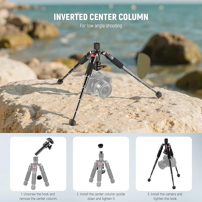 NEEWER Portable Desktop Mini Tripod Aluminum Alloy 20''/ 50cm Desk Tripod - Image 9