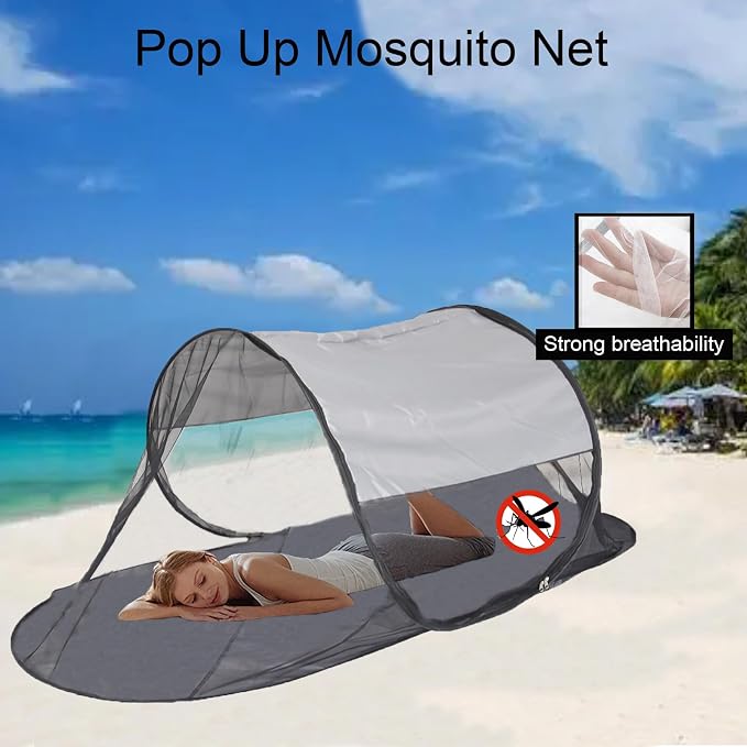 CMINGJ Large Pop Up Mosquito Tent, Portable Foldable Mosquito Net - Image 2