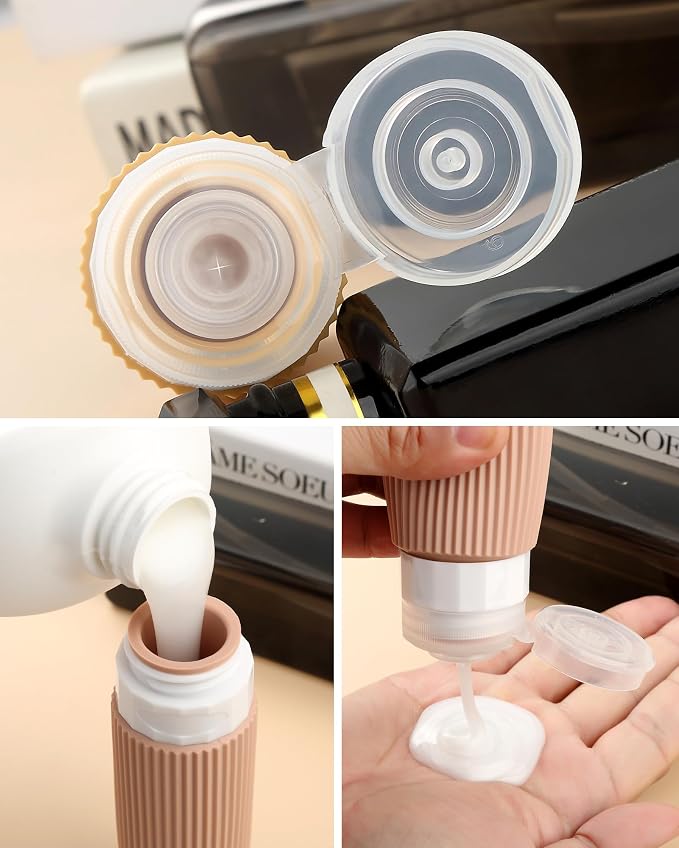 Travel Bottles 8 Pack, TSA Approved 3 oz Toiletries Containers, Leak Proof - Image 2