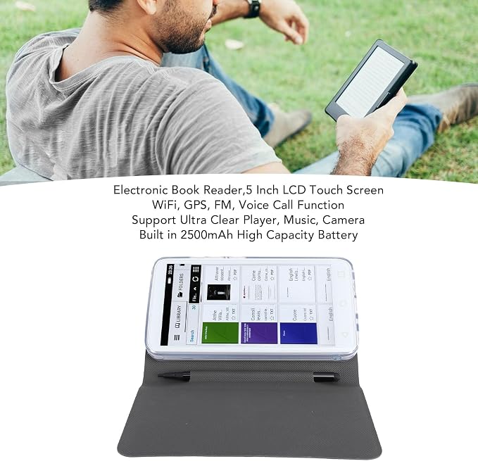 eReader 5”Audiobooks 16GBWIFI, Voice Call Audiobooks, Faster Page Turns - Image 3