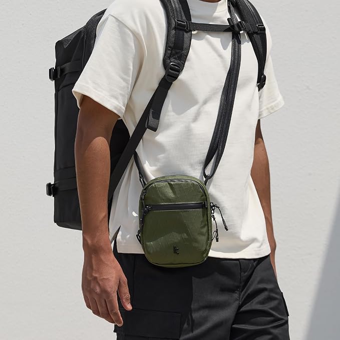 tomtoc Aviator-T37 X-Pac Travel Crossbody RFID Blocking Bag, Holds 4-6 Passports - Image 8
