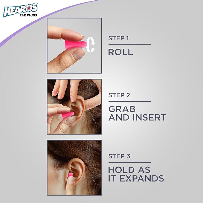 Hearos Sleep Pretty Tonight Foam Ear Plugs, Hearing Protection, 32 NRR - Image 7
