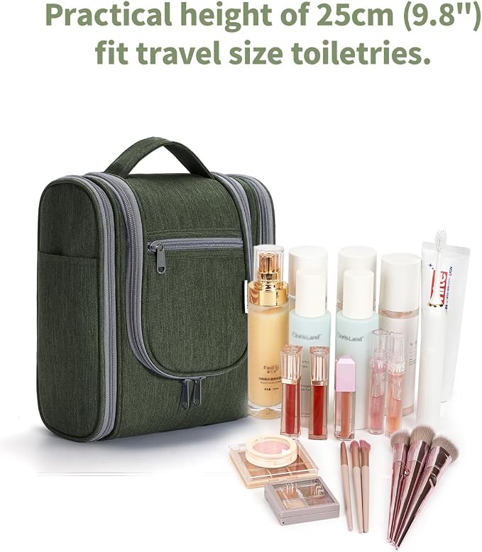 Narwey Small Hanging Travel Toiletry Bag Cosmetic Make up Organizer - Image 5