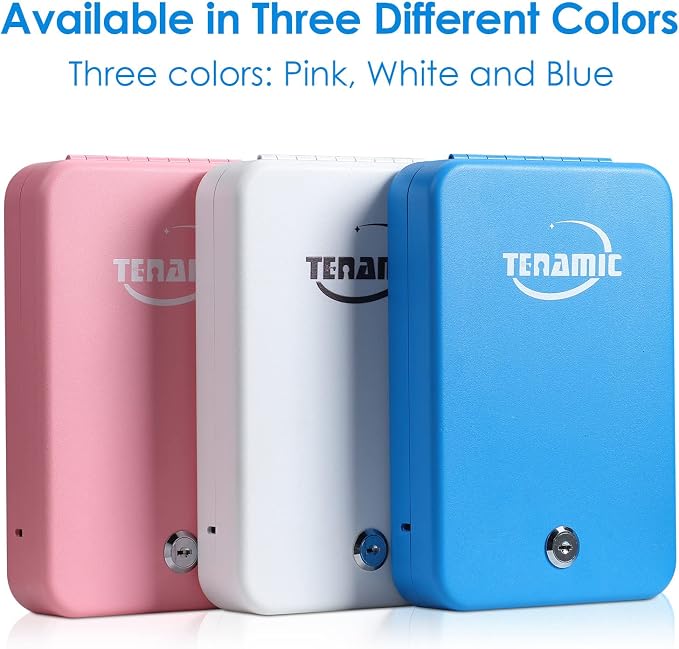 Tenamic Pistol Safe, Portable Travel Gun Safe, Solid Steel Handgun Lock Box - Image 7