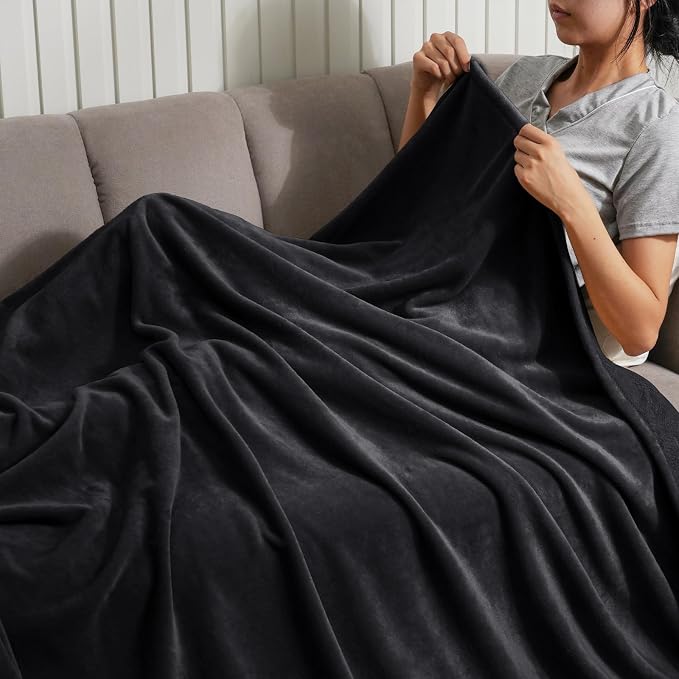 PHF Ultra Soft Fleece Throw Blanket, No Shed No Pilling Luxury Plush Cozy - Image 2
