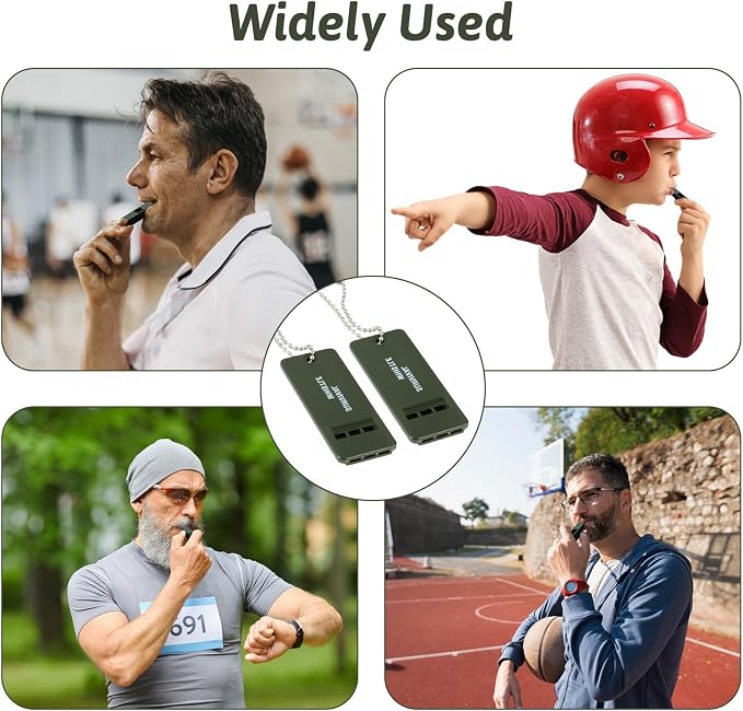 120 dB Emergency Whistles for Teachers, Flat Self Defense Safety Whistle - Image 4