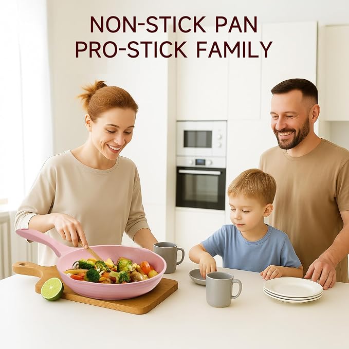 JEETEE Pink Pots and Pans Set Nonstick 23pcs, Healthy Kitchen Cookware Sets - Image 7