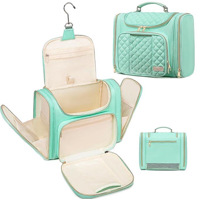 Travel Toiletry Bag for Women, Hanging Toiletry Bag, Bathroom Bag Portable by Unknown