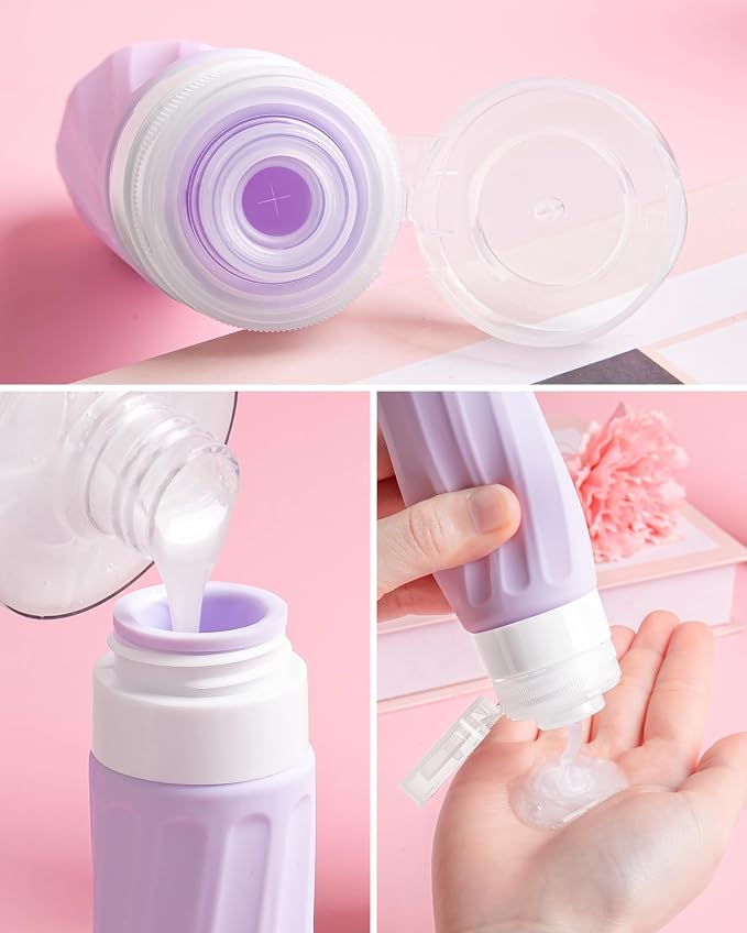 Travel Bottles for Toiletries 8 Pack, Travel Size Toiletries, Tsa Approved - Image 2