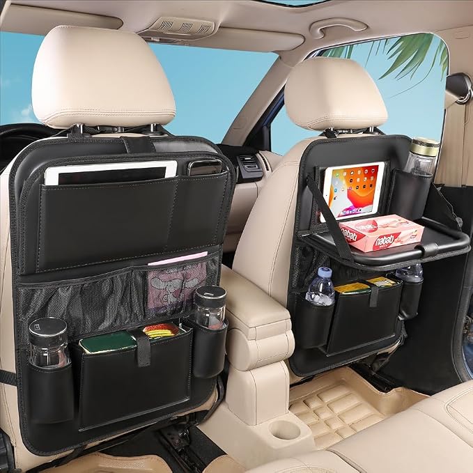 Leather Car Backseat Organizer by MONKONAR