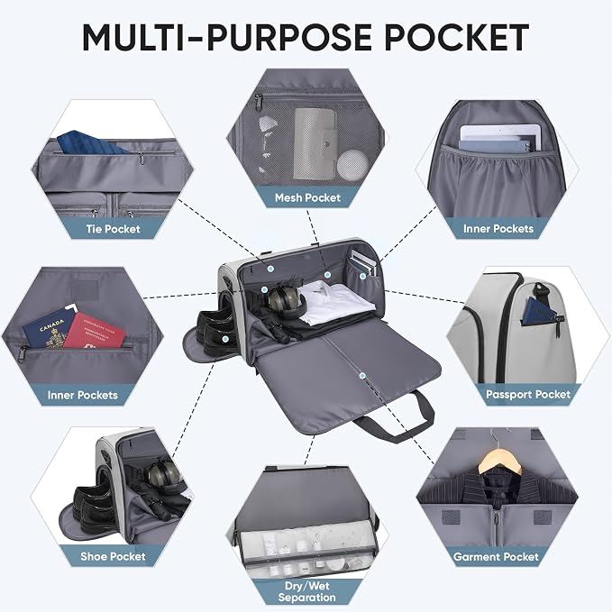 BALEINE Convertible Garment Bag - Image 3