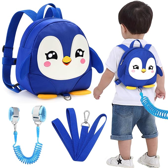 Accmor Toddler Harness Backpack Leash, Cute Penguin Kid Backpacks by Accmor