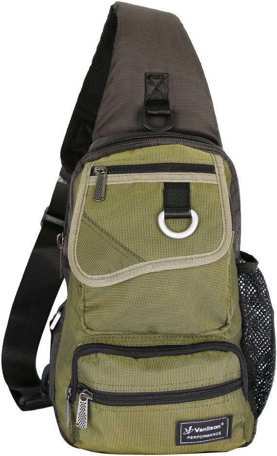 Sling Bag Chest Shoulder Backpack Crossbody Multipurpose Daypack by Vanlison