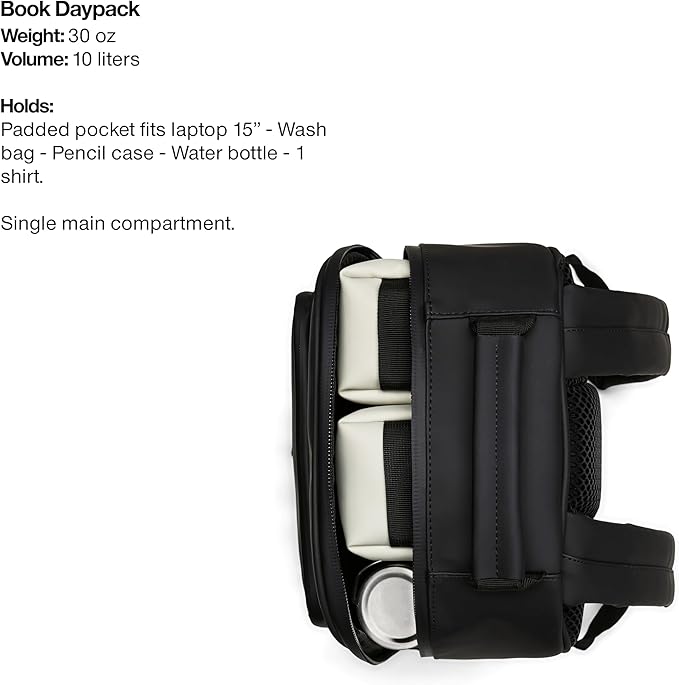 RAINS Regular Book Daypack, Laptop Bag, Waterproof, 2 Year Warranty - Image 3