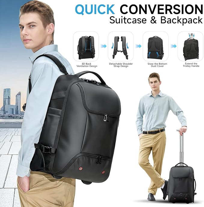 Carry On Backpack, 17.3" Travel Backpack - Image 8