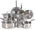 T-fal Stainless Steel Cookware Set, 11 Piece, Induction Cookware, Oven Safe to by T-falbrand