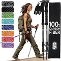 100% Carbon Fiber Trekking Poles by USA Brand by HikerHungerOutfitters