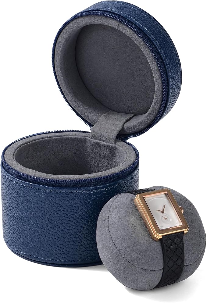 Oirlv Luxury Leather Watch Travel Case Single Watch Case by Oirlv
