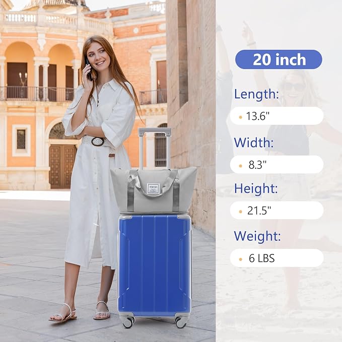 Merax Luggage Set 3 Piece, 20 Inch Carry on Spinner Suitcase - Image 7