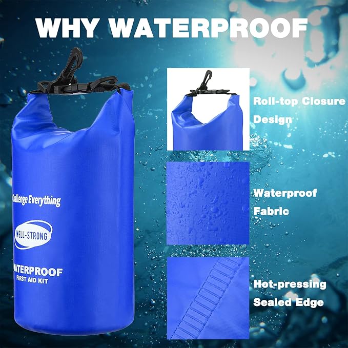 Dual Waterproof Boat First Aid Kit, Emergency Marine Kit - Image 3