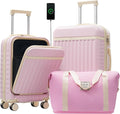 Merax Luggage Sets Front Opening, 2 Piece Hardshell Suitcase by Merax