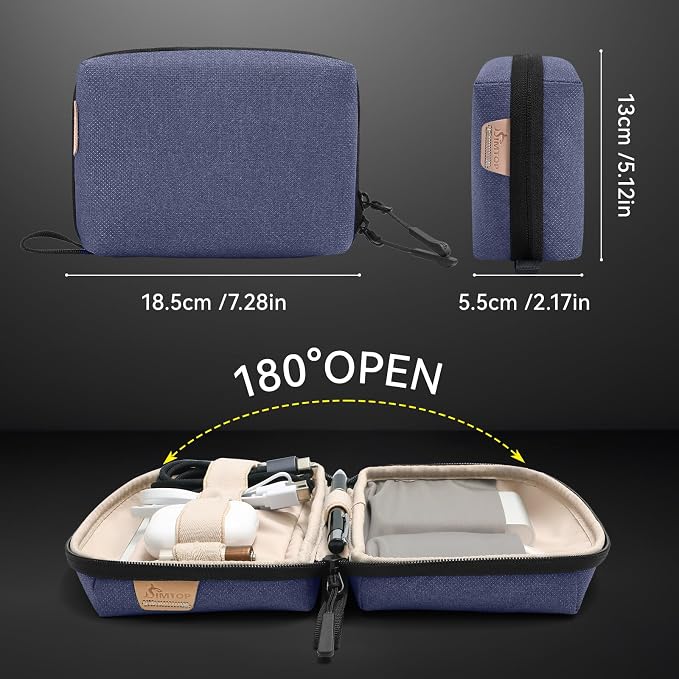 Electronics Organizer Cord Organizer Travel, Small Tech Bag - Image 2