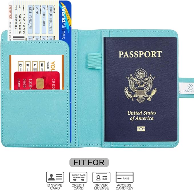 Melsbrinna Premium Leather Passport Holder Covers Case, Waterproof Rfid - Image 2