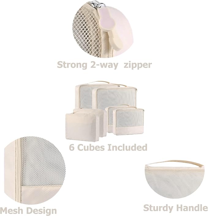 DoubleTrip Packing Cubes for Travel Accessories Luggage Organizer Bag Set - Image 4