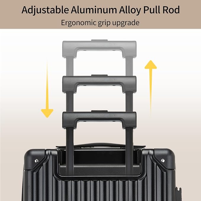 20 Inch Carry on Luggage, Airline Approved 22x14x9 Hard Shell Carry on Suitcase - Image 4
