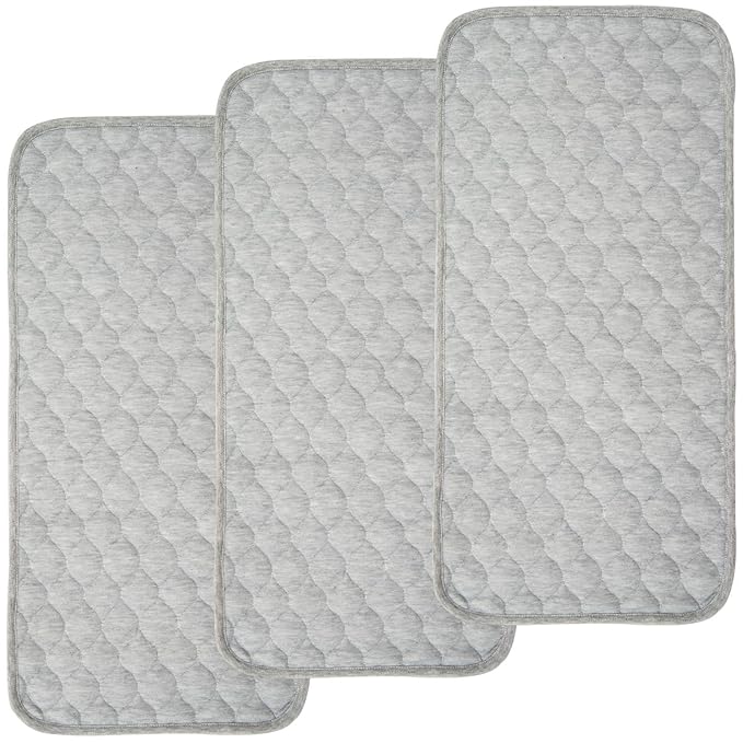 BlueSnail Quilted Thicker Waterproof Changing Pad Liners 3 Count by BlueSnail