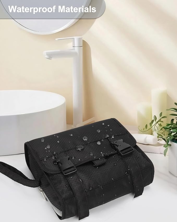 Small Hanging Toiletry Bag for Men and Women, Portable Hanging Organizer for - Image 5