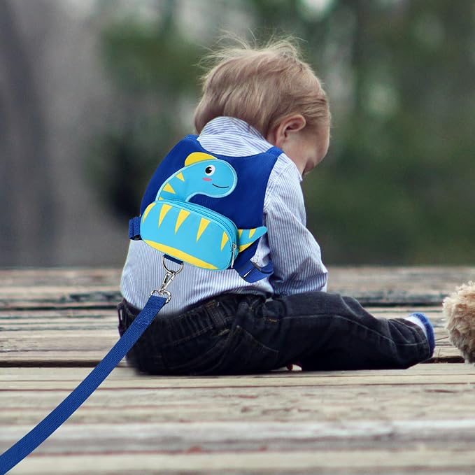 Accmor Toddler Harness with Leash, Cute Dinosaur Kids Harness + Anti Lost Wrist - Image 4