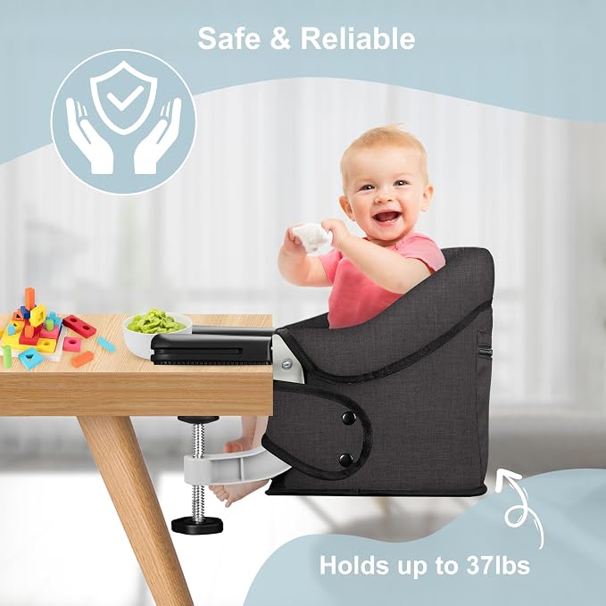 Hook On High Chair, Jozzve Baby High Chair, Portable High Chair - Image 4