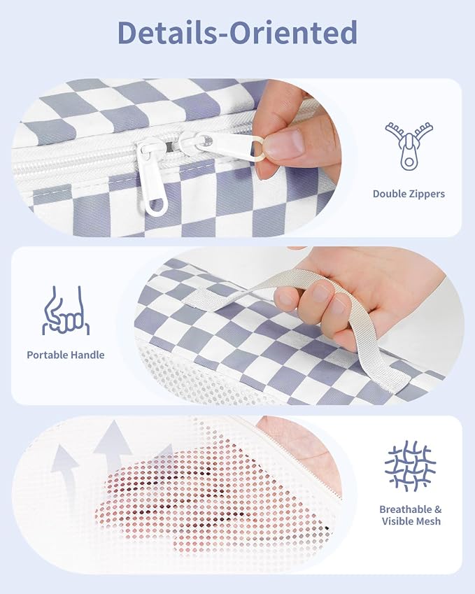 Narwey 7 Set Checkered Packing Cubes - Image 4