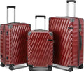 Luggage sets 3 piece with Spinner Wheels, PC Hard Shell Travel Luggage by Unknown