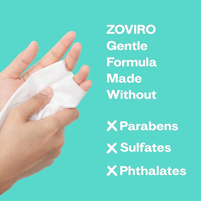 Zoviro Hand Sanitizer Wipes, Moisturizing - Image 4