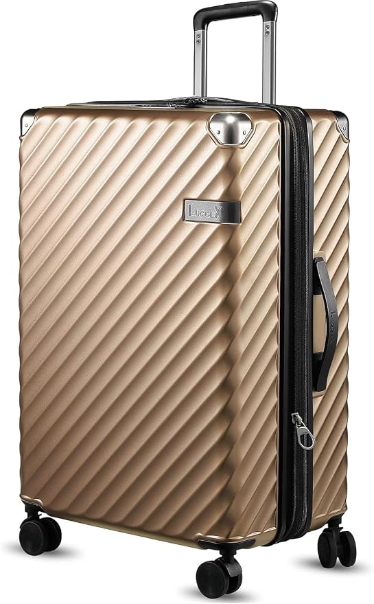 LUGGEX Luggage with Spinner Wheels, Polycarbonate Expandable Hard Shell Suitcase by LuggeXLUGGAGE