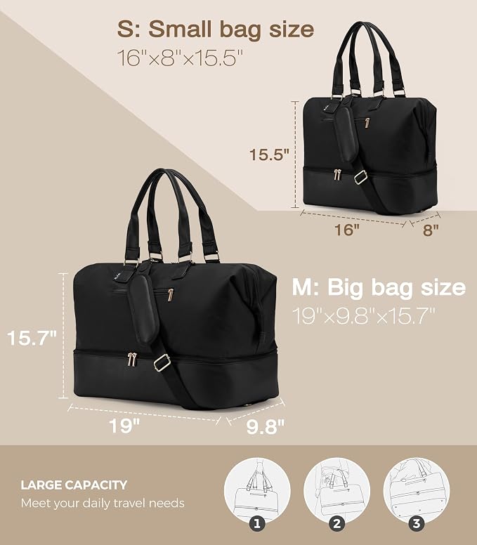 Weekender Bags for Women, Large Travel Duffel Bag - Image 4