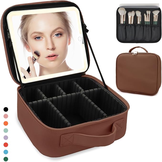Travel Makeup Bag for Women and Makeup Artists Cosmetic Organizer Large Makeup by MORMIDTravelMakeupBag