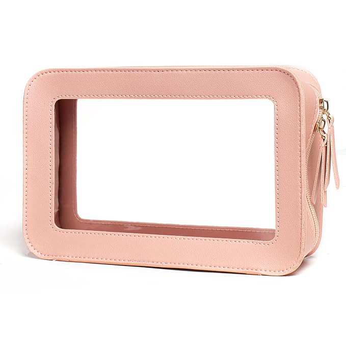 LETGO Clear Makeup Bag, TSA Approved Toiletry Organizer by LETGO