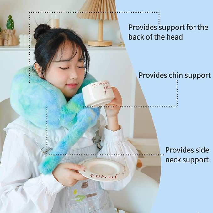 Travel Pillow Multifunctional Airplane Travel Neck Pillow Provides Neck and - Image 4