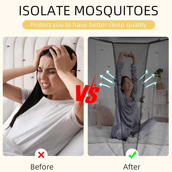 4 Corners Mosquito Net for Mosquiteros para Camas Bed Canopies Netting Bed - Image 3