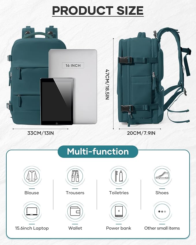 Vacuum Backpack Travel With Pump, Mochila De Viaje Compresion Al Vacio - Image 2