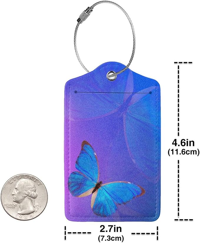 Blue and Purple Luggage Tags - Image 5
